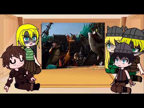Httyd +hiccup reacts hiccup and toothless (película 1/película 2) [lo siento si es corto😅✨)