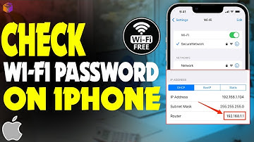 how to check Wi-Fi password on iPhone | F HOQUE |