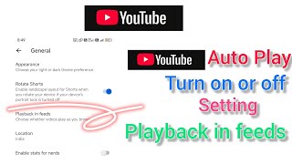 Turn off or Turn on  Auto Play Video in Youtube Home Page 2026 