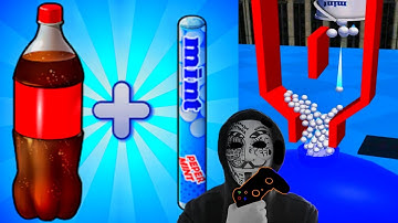 Coca Cola and Mentos - Drop and Explode Soda Geyser game Level 3 | Game YJ