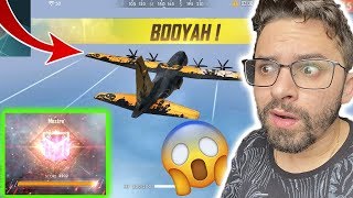 BOOYAH NO AVIÃO!! MESTRE SEM SAIR DO AVIÃO no FREE FIRE!