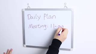 11 x 14 White Boards, Ohuhu 2 Packs Double Side Magnetic Hanging Whiteboards/ Dry Erase Bo