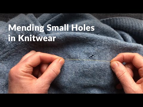How to mend holes in knitwear, sweaters, jumpers, cardigans