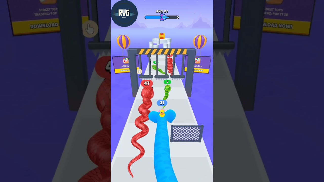 snake run 3d game part 166 new play win #gaming #snakegame