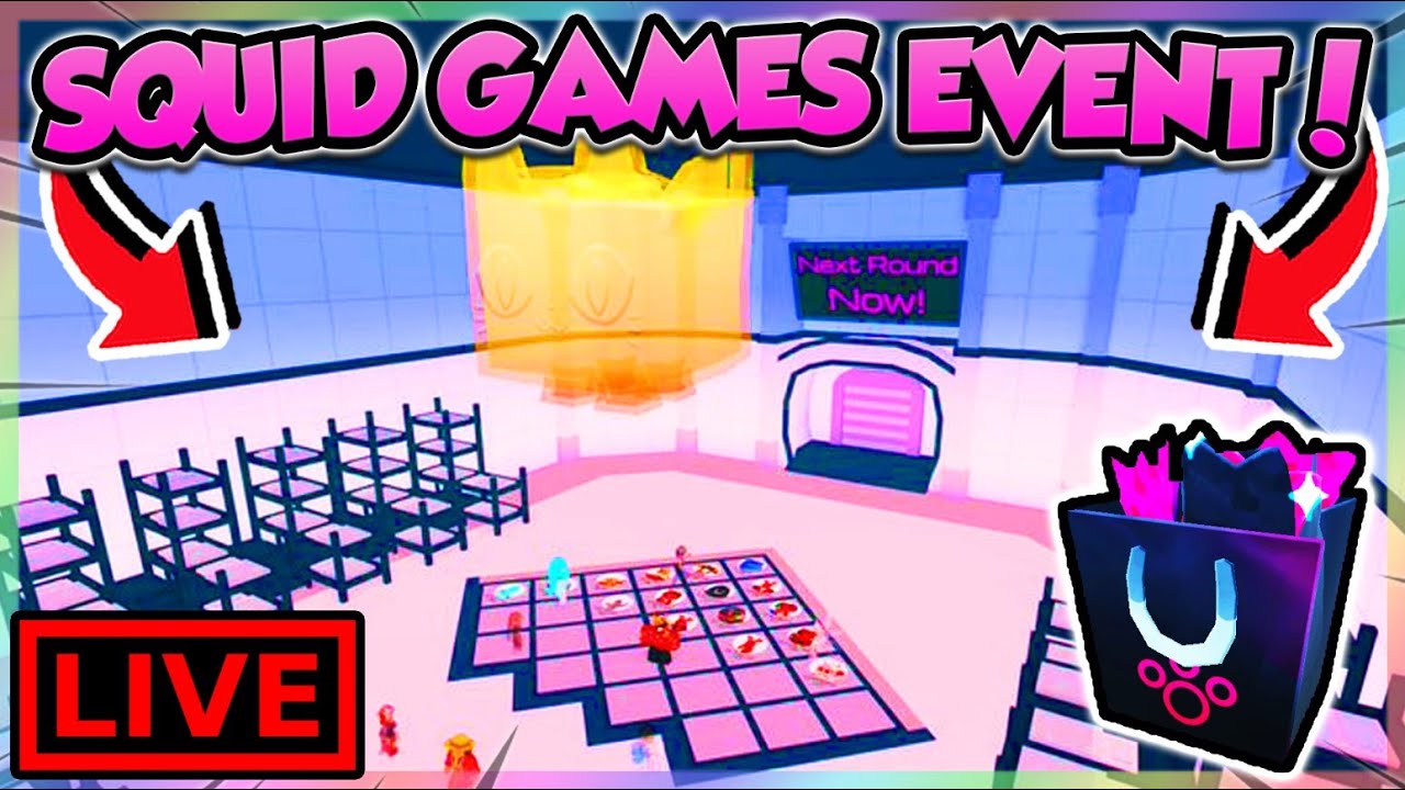 (🔴LIVE) 🦑SQUID GAMES EVENT in PET SIMULATOR 99!! (Roblox)