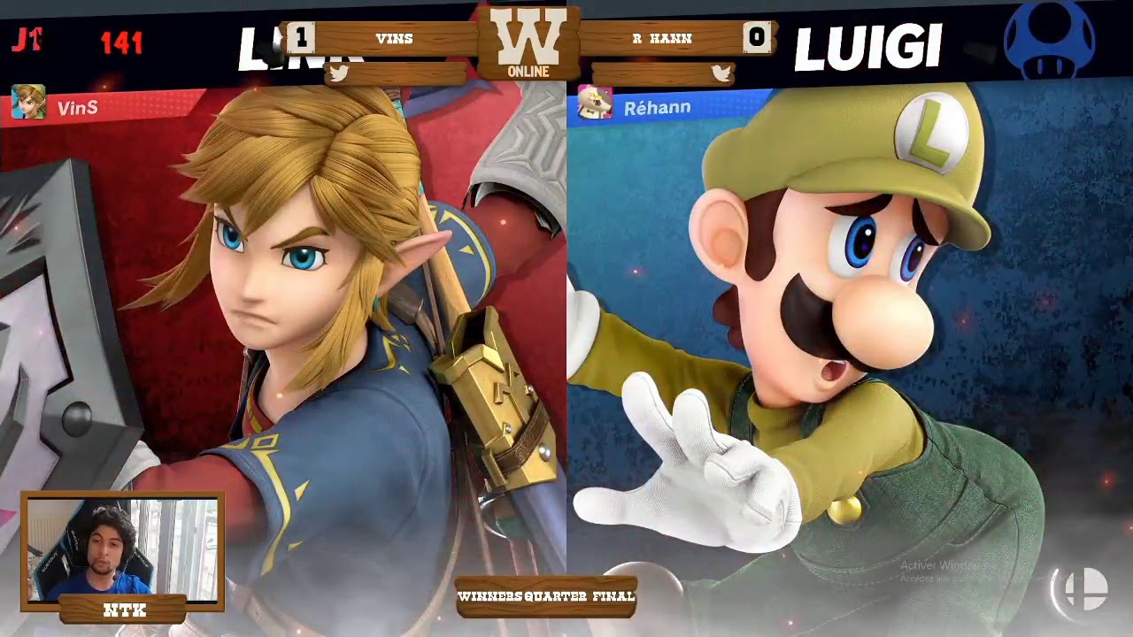 SMASH BROS WANTED ONLINE #3 VinS (Link) vs Réhann (Luigi) - YouTube