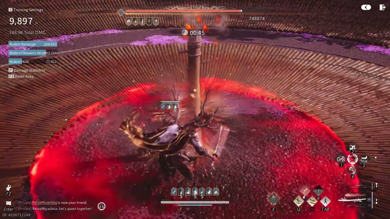 Test DPS Infernal Twinblades & Mortal Rope Dart with Dummy lv81 in 2 minutes | Where Winds Meet 1.3