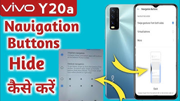 Vivo y20 Navigation Bar, Vivo y20 back button settings, vivo y20 navigation gesture