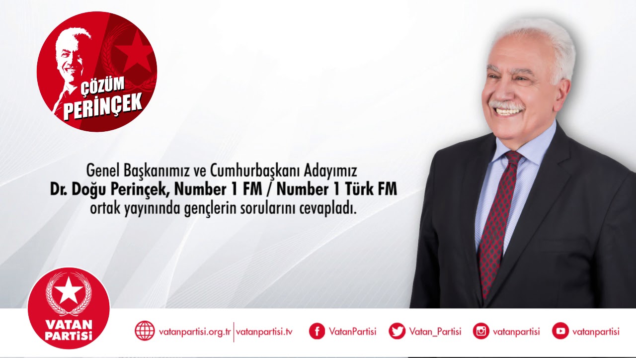 Cumhurbaşkanı Adayımız Dr. Doğu Perinçek, Number 1 FM'de gençlerin sorularını cevapladı
