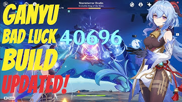 Ganyu Level 90 with Trash Artifact & Bad Luck Build Update! | Genshin Impact Showcase