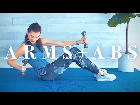 15 Minute Arms and Abs Workout for Beginners & Seniors