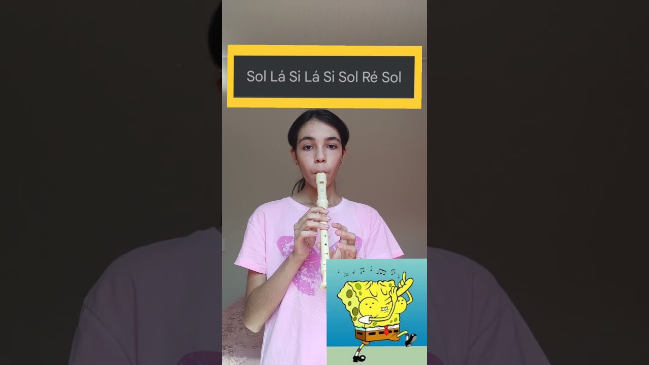 Bob esponja na flauta #viraliza #inscrevase #flauta