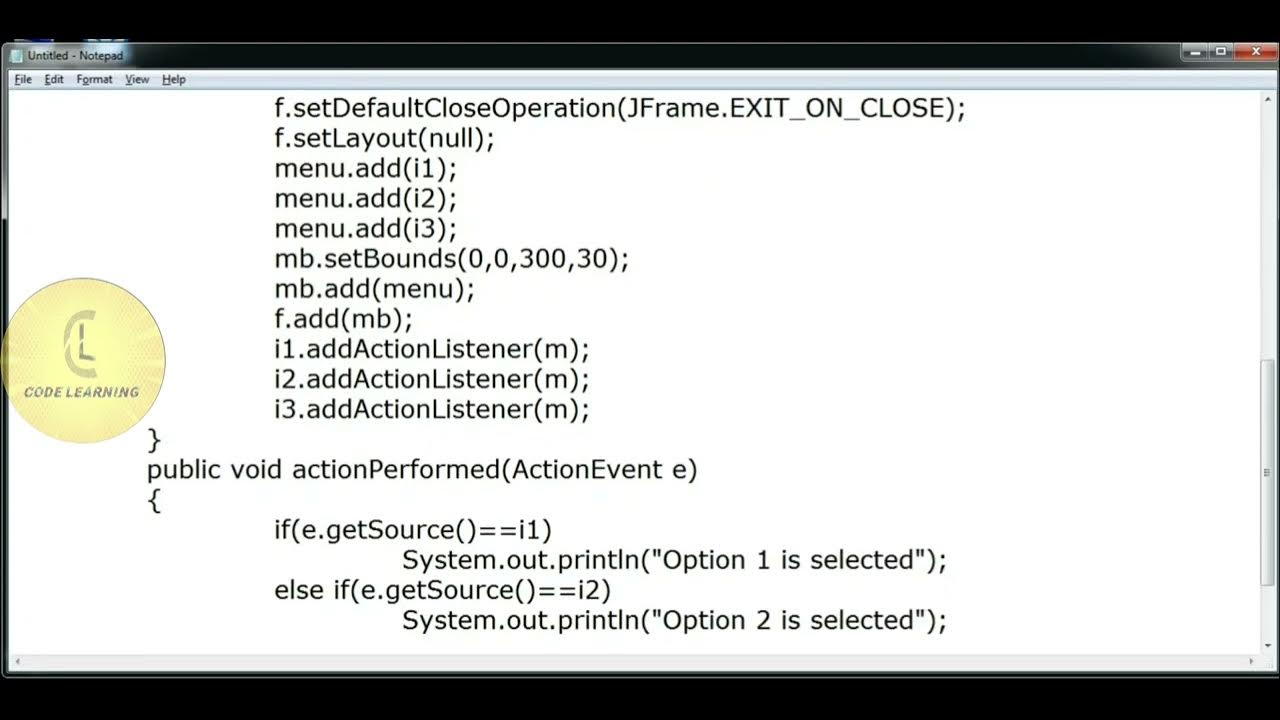 Java swing class jcheckboxmenuitem add actionlistener