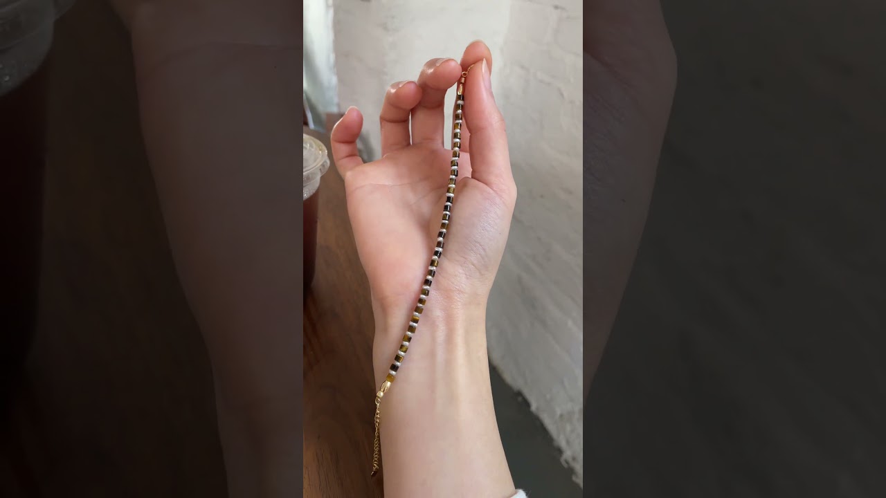 Браслет ручной работы из тигрового глаза и жемчуга 