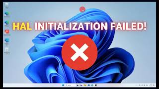 How to solve HAL INITIALIZATION FAILED after latest update