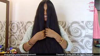 Parda hair Parda | Hair Curtain | Ganga's Fully Front Covered Combing & Hairplay With Seductive Hair