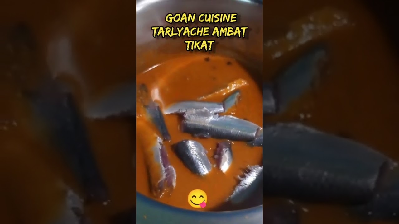Indian oil sarding recipe 😋Goan tarlyache ambat tikkkat