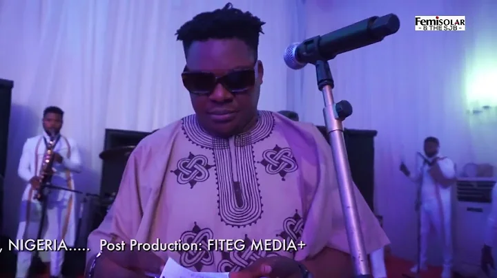 FEMI SOLAR ON STAGE AT OLAIDE AND PRECIOUS WEDDING AT MAUVE 21 IBADAN. PART 1