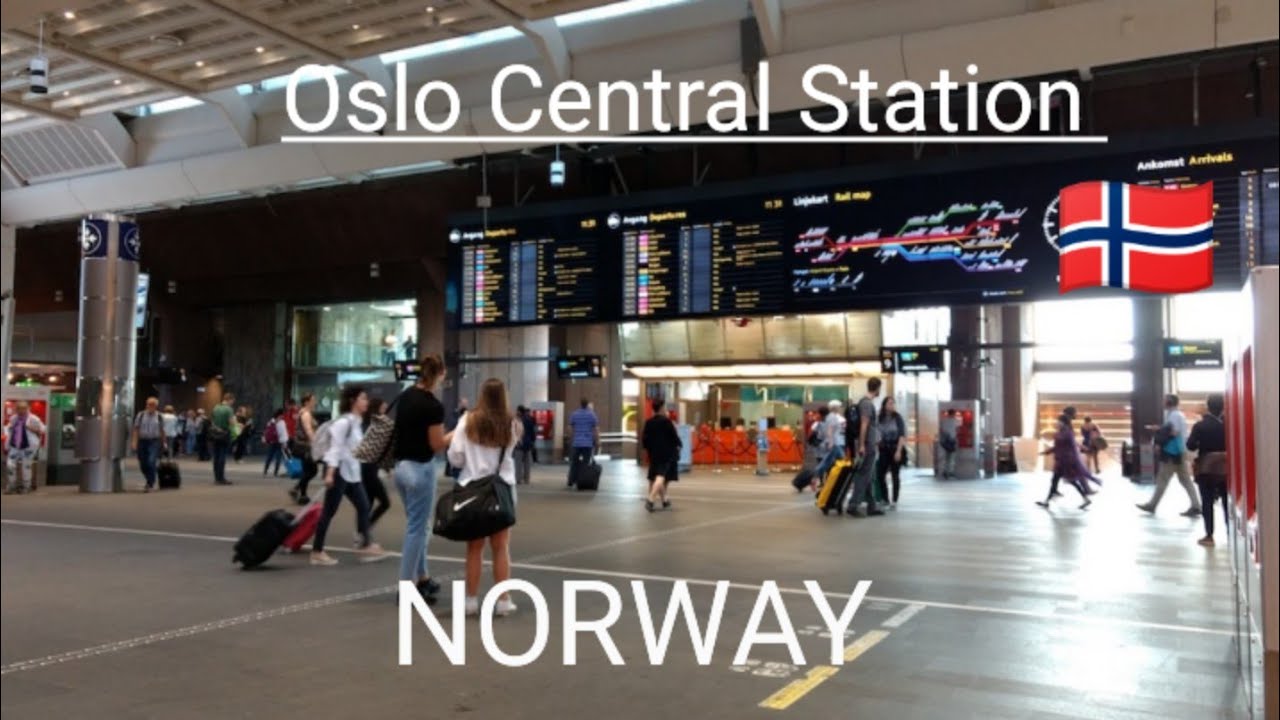 Oslo Central Station 4K Walking 🇧🇻 (sentralstasjon)| Travel to Norway