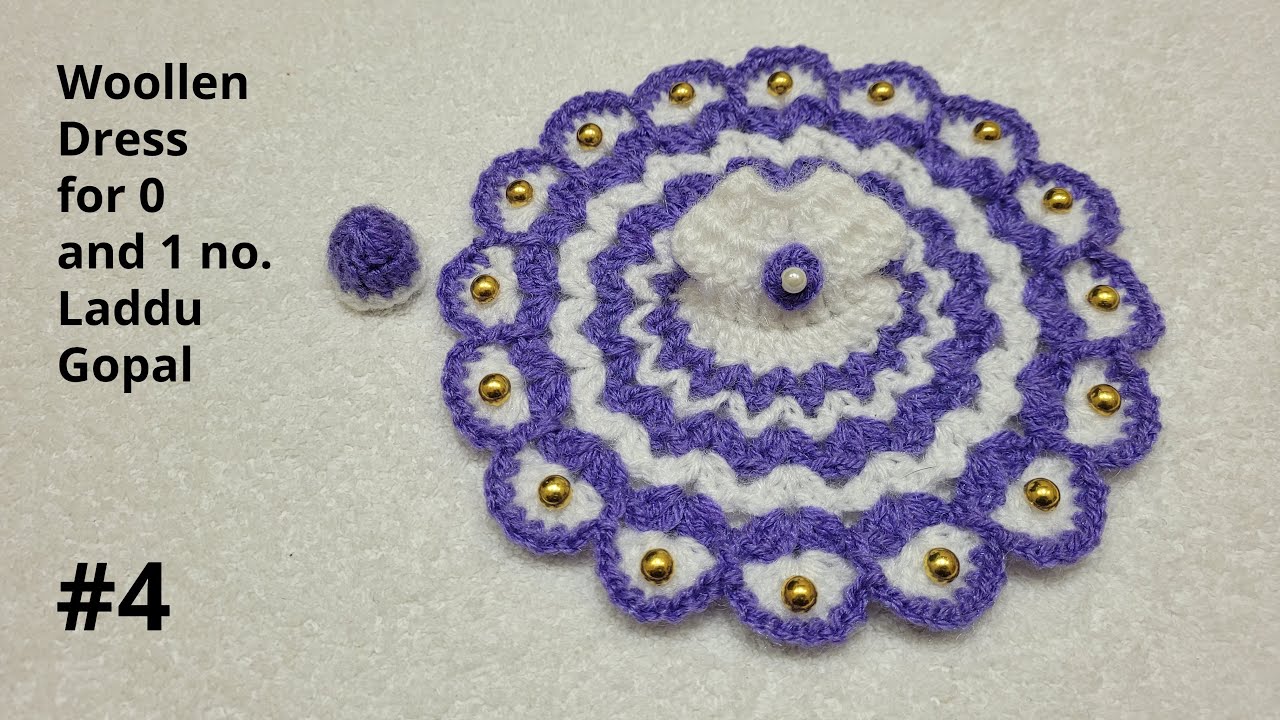 How to make Woollen Dress for 0 and 1 no. Laddu Gopal || लड्डू गोपाल जी की सर्दियों की ड्रेस बनाएं