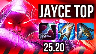 JAYCE vs AATROX (TOP) | 9 solo kills, 10/2/2 | EUW Master | 25.20