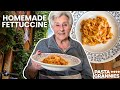 99yr old Rina makes delicious fettuccine | Pasta Grannies