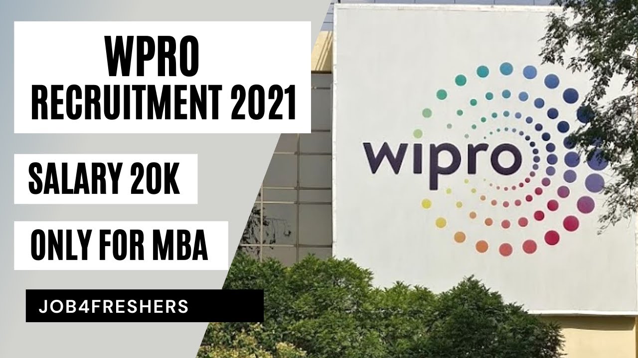 Wipro Recruitment 2021 | Off-Campus Recruitment Drive | MBA apply now