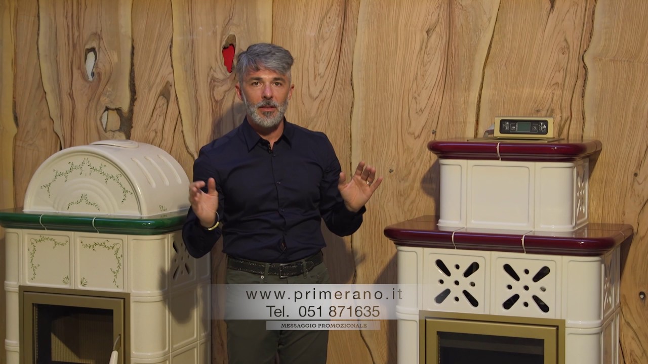 stufe a pellet in ceramica