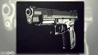 Stencil Art Springfield XD by BASE45