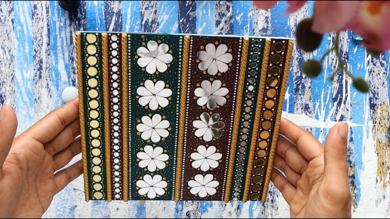 Lippan Art Designs for Beginners | Traditional Mirror Work & Wall Hanging Craft Ideas 