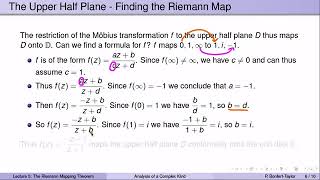 Week4Lecture5  The Riemann Mapping Theorem