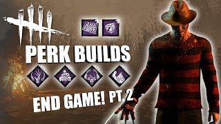 END GAME! PT. 2 | Dead By Daylight FREDDY KRUEGER PERK BUILDS