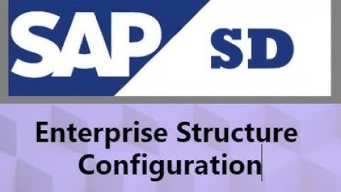 SAP SD Enterprise Structure Configuration -- Class 02