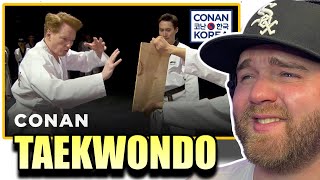 Conan Becomes A Tae Kwon Do Master | CONAN on TBS  |  HIS KICKS LOL! (Reaction)