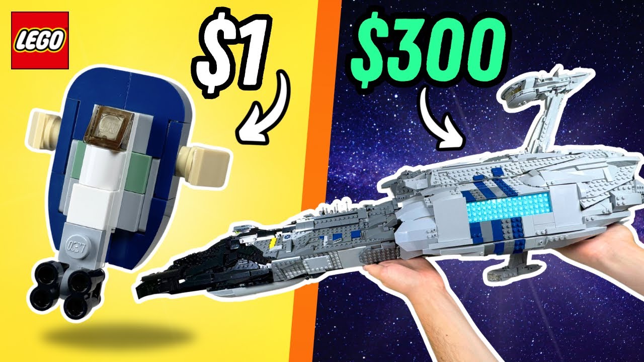 Космический корабль LEGO Star Wars за 1 доллар против 300 долларов