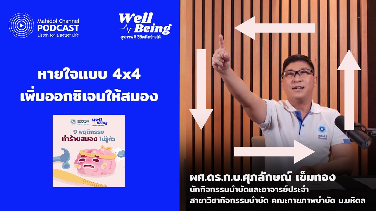 เพิ่มออกซิเจนในสมอง คลายวิตกกังวล ด้วยการฝึกหายใจแบบ 4x4 | HIGHLIGHT Well-Being EP.24
