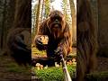 Big foot craves mushrooms for friends #funny #bigfoot #forest #bigfootvlogs #bigfootadventures