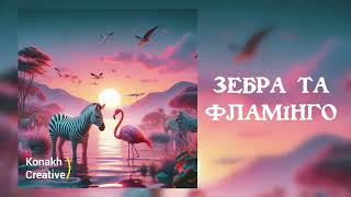 Зебра та фламінго | Казка для дітей від Konakh Creative