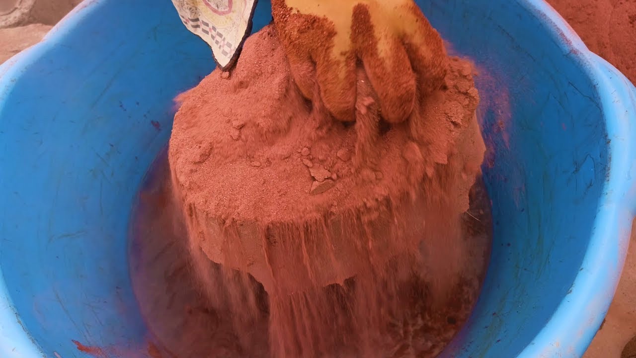 super dusty soft creamy melting red dirt crumble dry+water+dipping 🤤💯