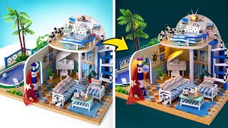 Casa de playa en miniatura DIY 🏠