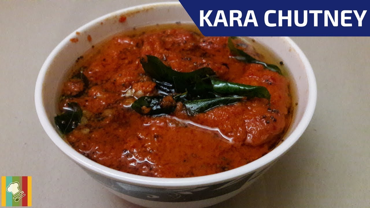 Kara Chutney Spicy Chutney in Tamil Kara Chutney for Idli & Dosa