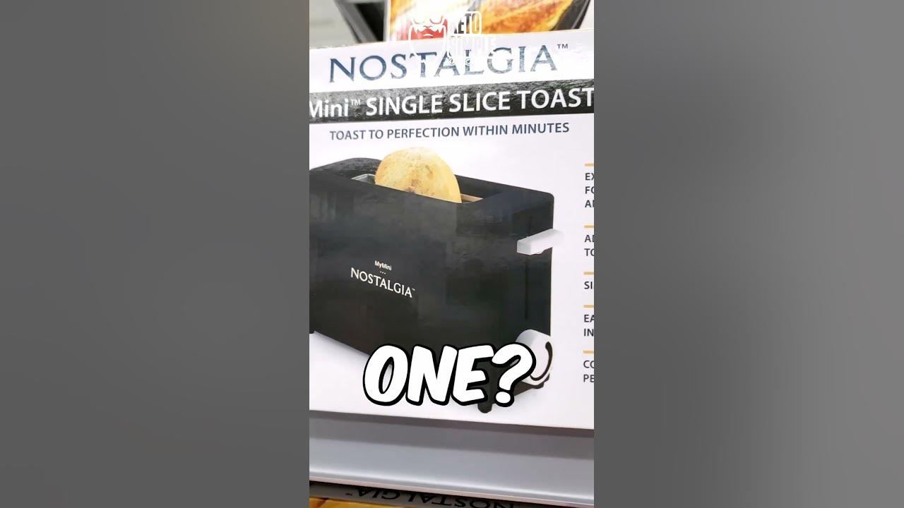 MyMini Single Slice Toaster, Black