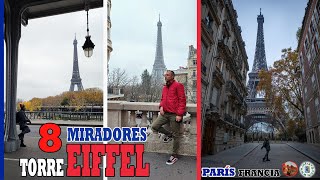 Miradores: TORRE EIFFEL 💥 TOP 8 🗼 GRATIS con vistas impresionantes 🔭 París #paris