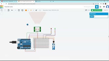 Servo Motor Control Using PIR Sensor ( Tinkercad )