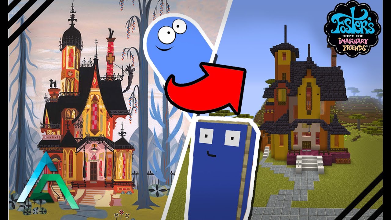 I Built Foster's Home For Imaginary Friends In Minecraft 1.16 - YouTube