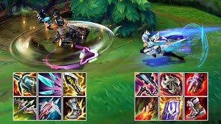 FIORA vs TRYNDAMERE SEASON 12 FULL BUILD FIGHTS