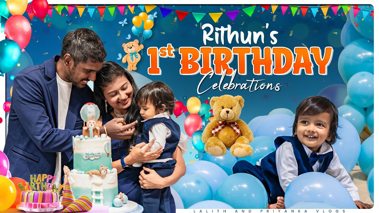 Rithun's First Birthday Celebration in USA - YouTube
