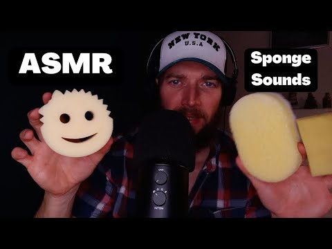 ASMR Sponge Sounds - Super Tingly - Sponge Scratching & Rubbing