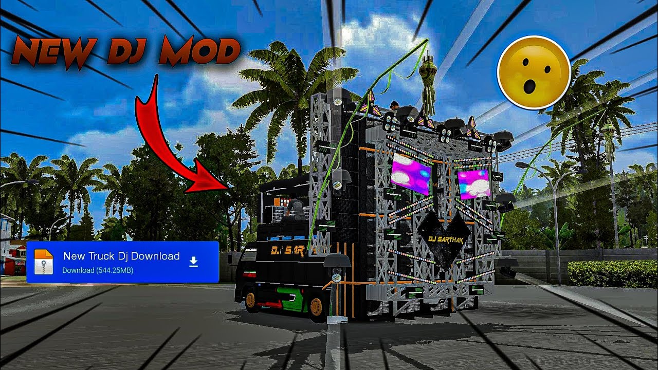 BUSSID NEW DJ MOD | EICHER TRUCK DJ | DJ WALA GAME 😱 FREE DOWNLOAD | INDIAN DJ