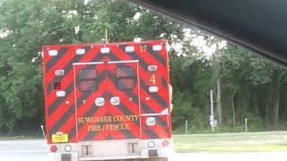 Suwannee County fire rescue medic 4 leaving the S&S S